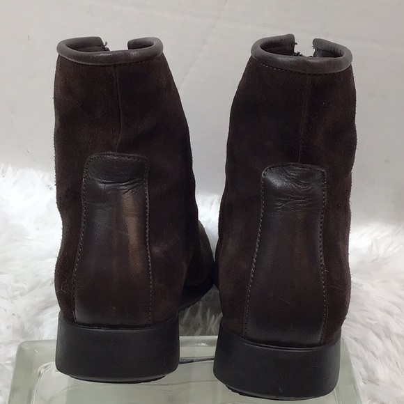 La Canadienne brown suede zip ankle boots 8.5M - Picture 7 of 13
